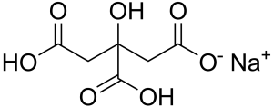 Monosodium citrate chemical structure